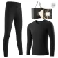 Clothing Sets (Night Black) Dralon Heat-Retaining/Seamless Cut/3A Antibacterial