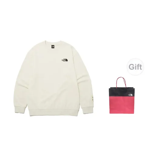 THE NORTH FACE Sweatshirts Unisex Off White With Gift Bag