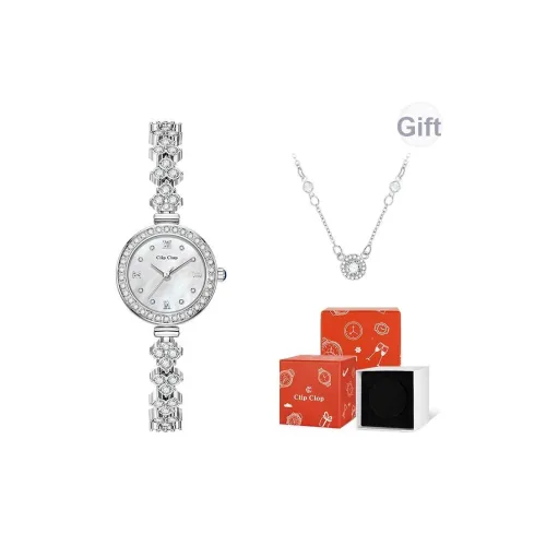 Clip Clop Mermaid Series Кварцевый механизм Сплав Ремешок Часы Женские Жемчужная раковина Циферблат