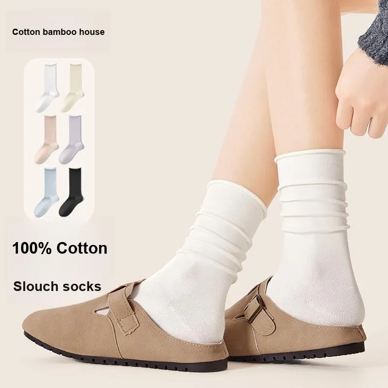 B&C.Room Mid Calf Socks Fall Winter Women's 5 Pack-14