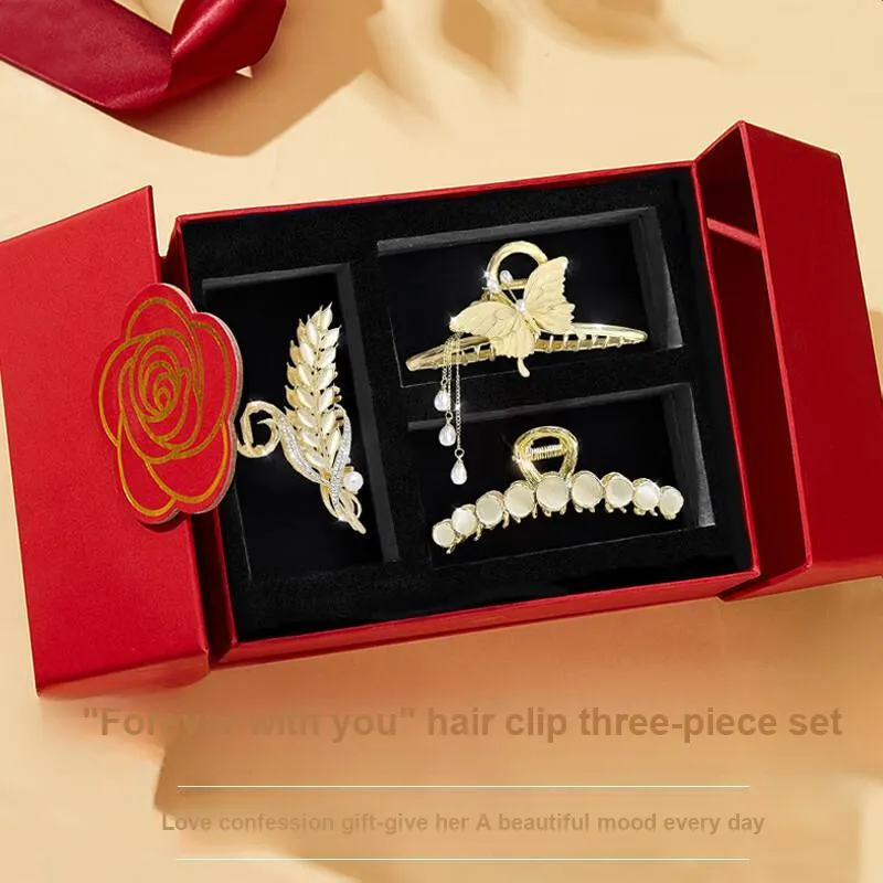 Enchanting Cat Alloy Hair Clips Women's-4