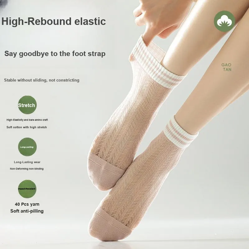 Montagut Mid Calf Socks Women's Shopping Bag 5 Pack-52