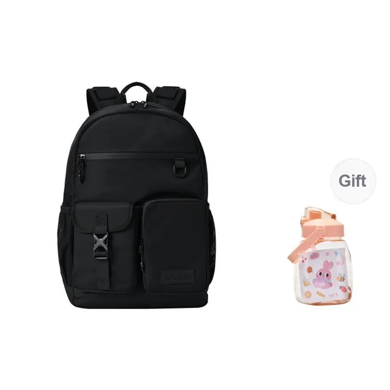 LiNing Polyester Backpack Regular Unisex Black-5
