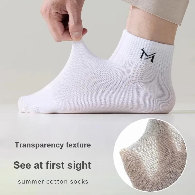 Master Mid Calf Socks Men's Shopping Bag 5 Pack-23