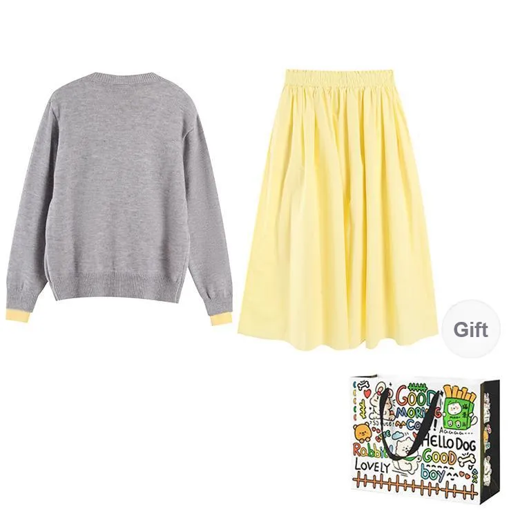 Dippanis Two Piece Skirt Sets Women's-1