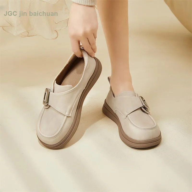 Jin Baichuan Casual Single Shoes Women's Spring-12