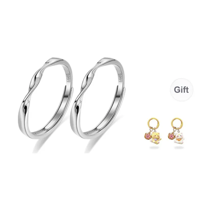 Shiban S999 Fine Silver Rings Unisex-0
