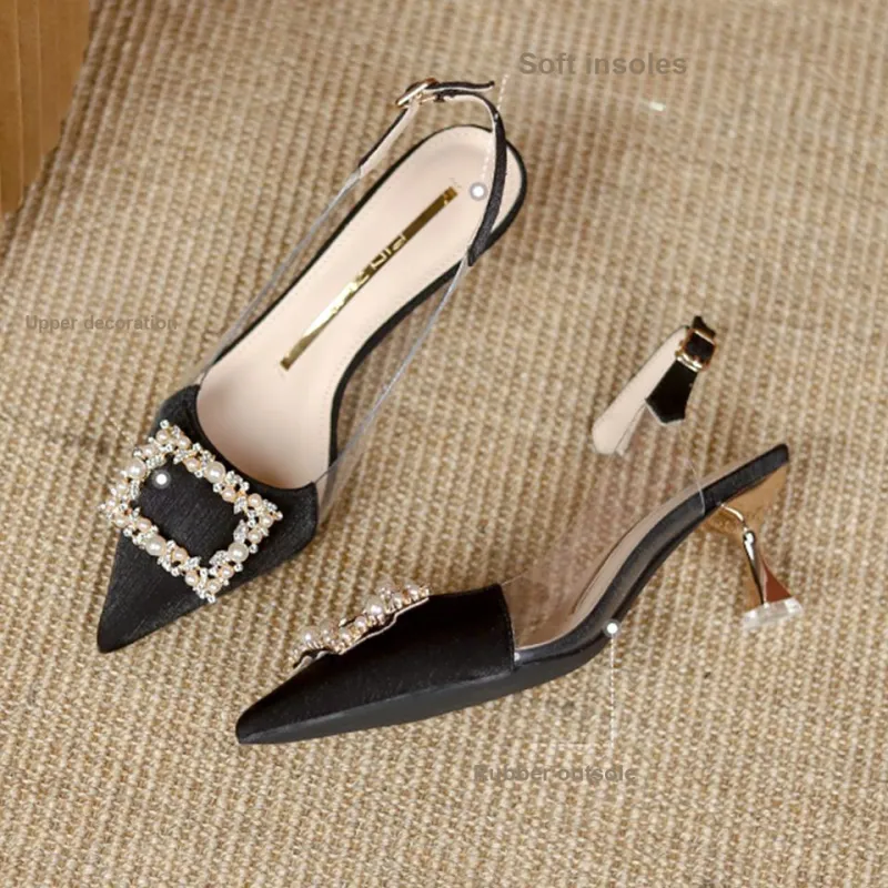 Lanza Slim Heel High Heels 5.5cm Women's-2