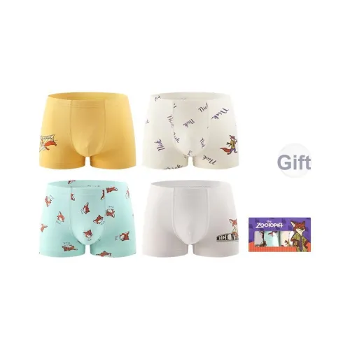 Disney Трусы 4 шт. Прозрачное окно Коробка Многоцветная коробка Включено Детский