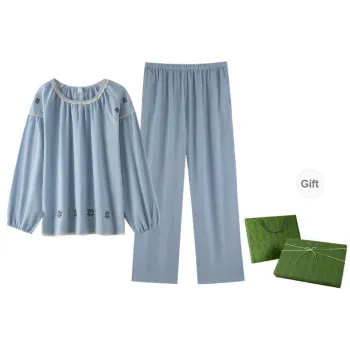 ZumashL Pajama Set Women's Gift Box Set Breeze Blue