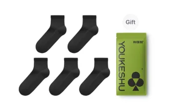 YOUKESHU Mid Calf Socks Men's 5 Pack Gift Box Set