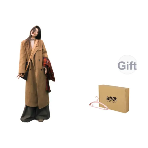 WLEQK Коричневый Женский Пальто