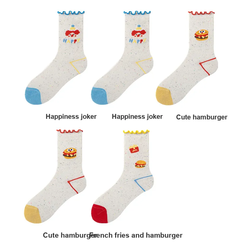 H YXIANG Mid Calf Socks Women's Combo Set-25