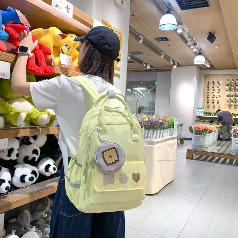 Yalu Nylon Backpack Unisex Multicolor-16