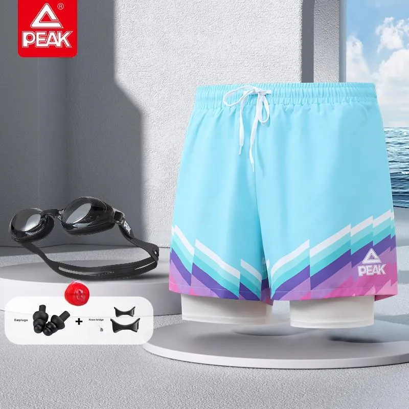 PEAK Swimming Sets Polyester Beach Pool Men's Blue-1