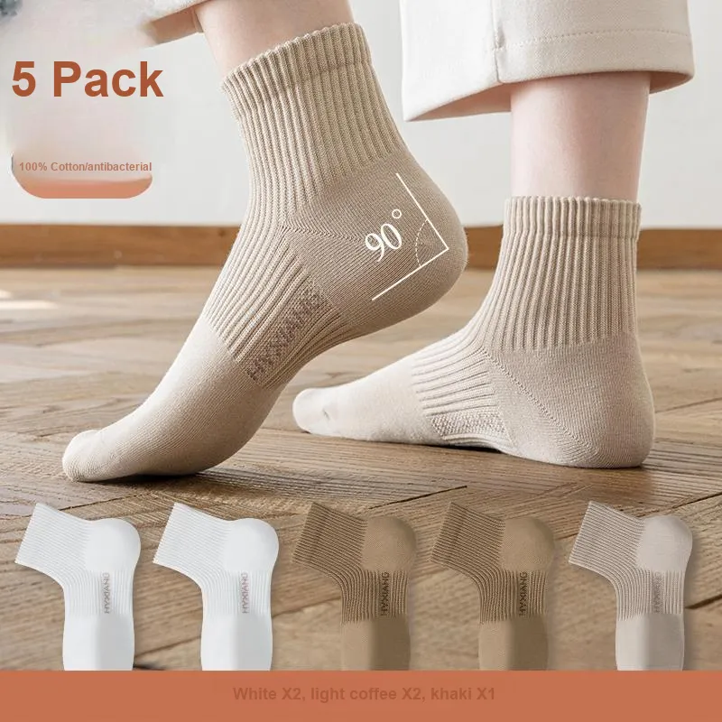 H YXIANG Ankle Socks Women's 5 Pack-3