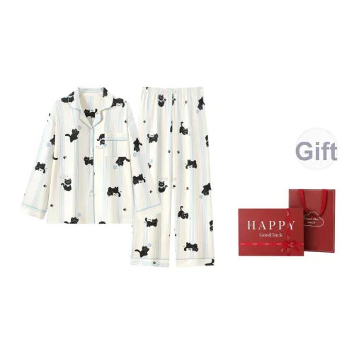 Maultiay Пижамный комплект Весенний и Осенний Женские