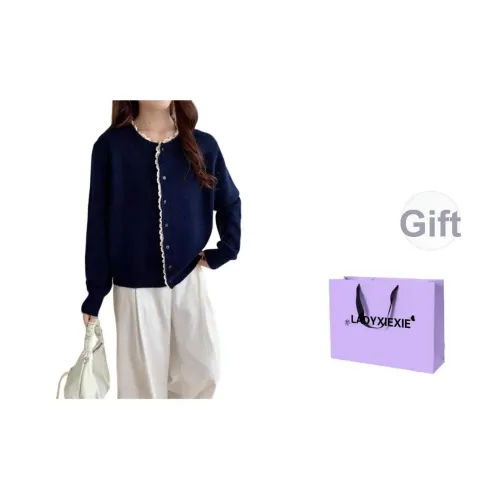 LADYXIEXIE Темно-синий женский трикотаж