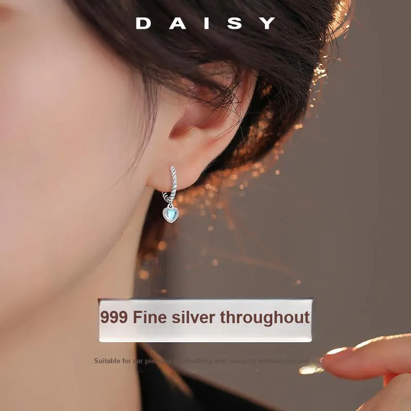 Daisy Dream Full Sterling Silver Earrings Women's-3
