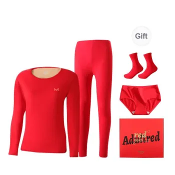MIIOW Thermal Set Women's Gift Box Set Red