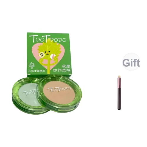 TOOT DODO Cloudy Soft Matte Blush Palette Студенты Natural Brightening Контуринг Powder Duo Smudge PROOF