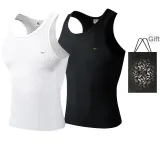 Slim Fit 2 Pack (White+Black) 2 Pcs, Easy to Wash!