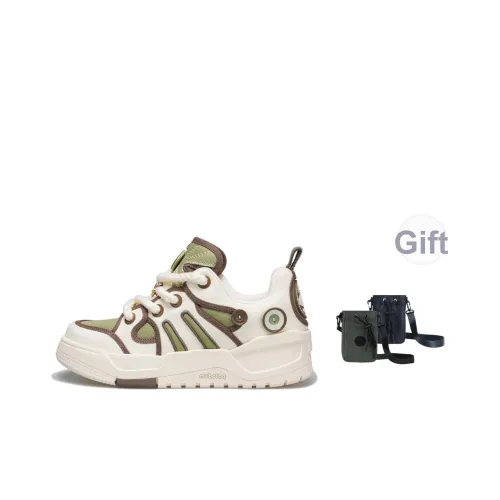 Палладий Фрукты Украшение Обувь Низкий Топ Скейтборд Кроссовки Унисекс Зеленый