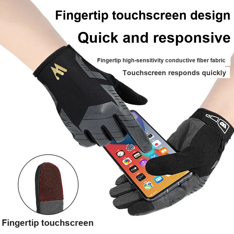 WEST BIKING Riding Equipment Cycling Glove Outdoor Unisex PU Lycra M/L/XL-3