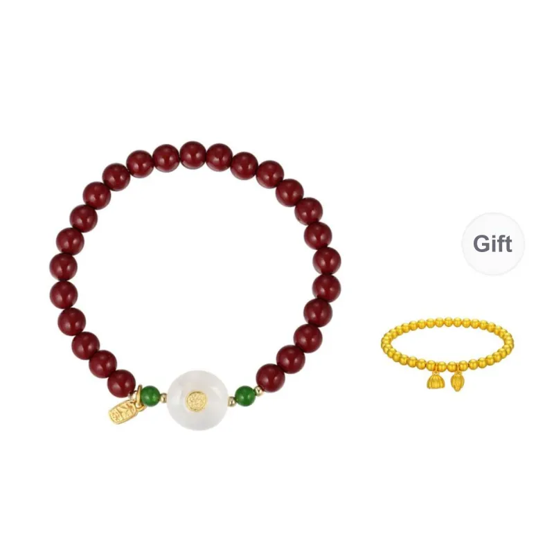 QIMEILA Cinnabar Bracelets Women's-6