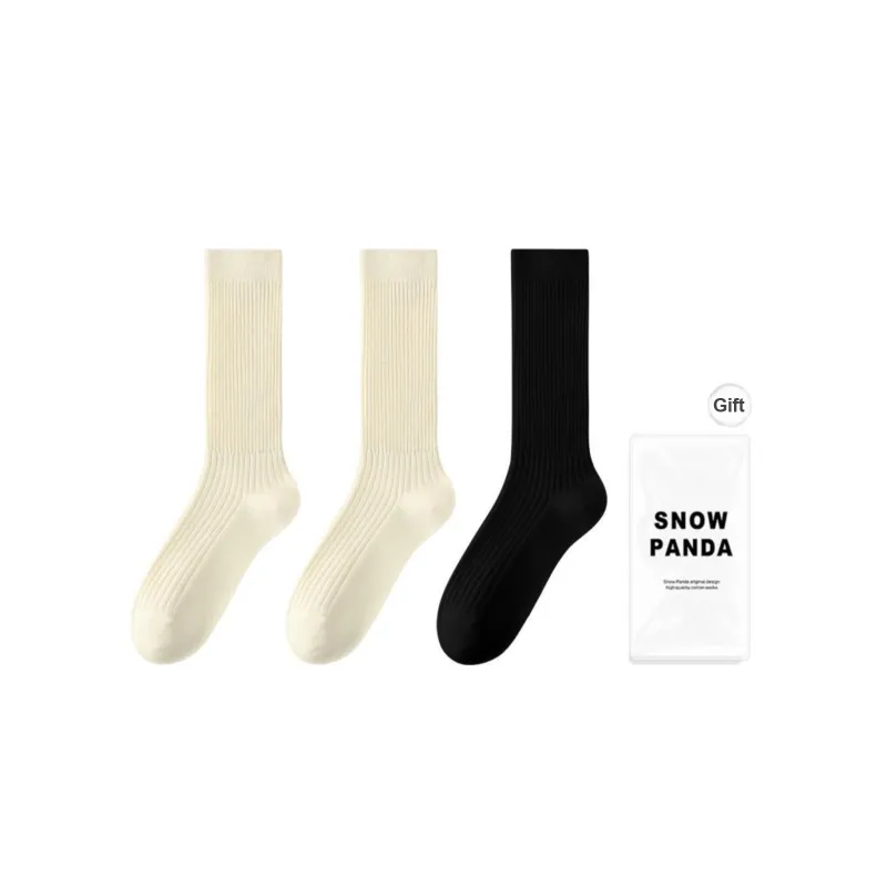 XXLLG Mid Calf Socks Women's Shopping Bag 3 Pack-9