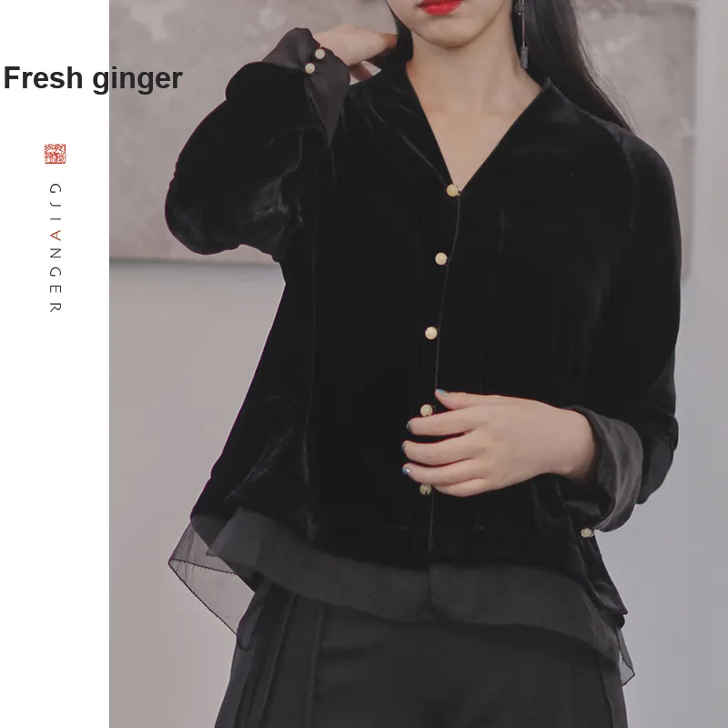 Ginger Jackets Coats Women's Ink Black-1