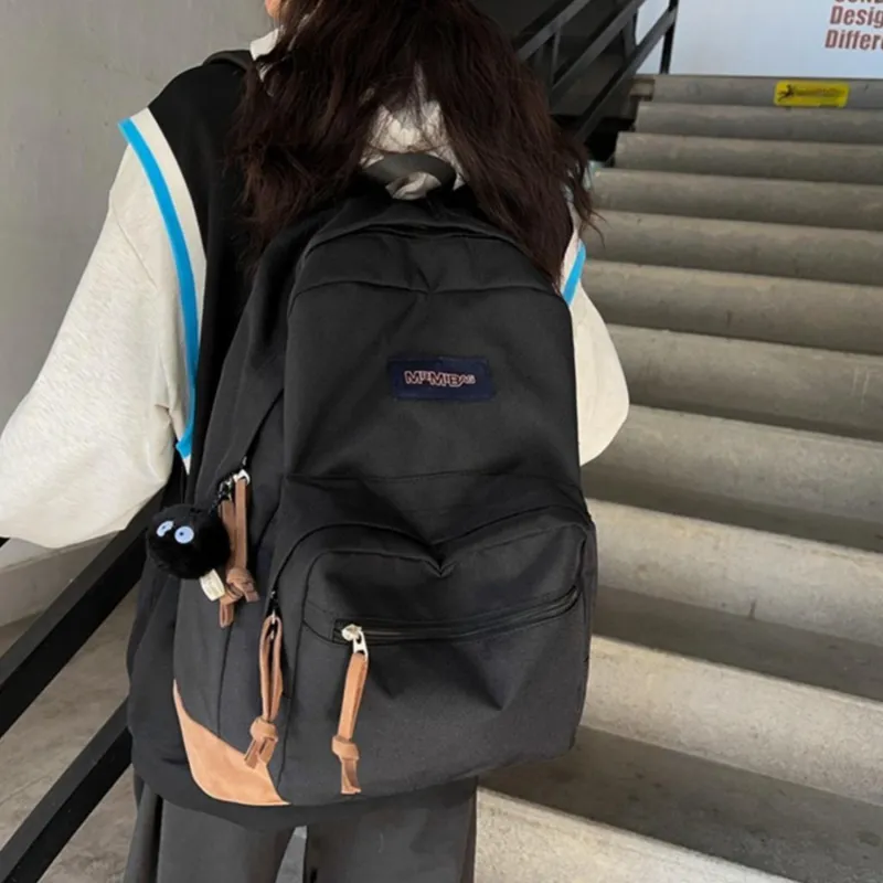 TAKI Lightweight Travel Versatile Student Backpack Nylon Regular Unisex Couple's Version Multicolor-2