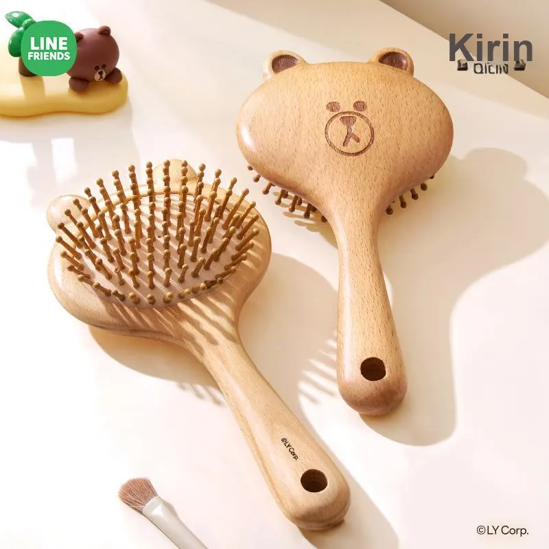QILIN x LINE FRIENDS Dry And Wet All High Hairline Smooth Hair Air Cushion Comb Massage-3