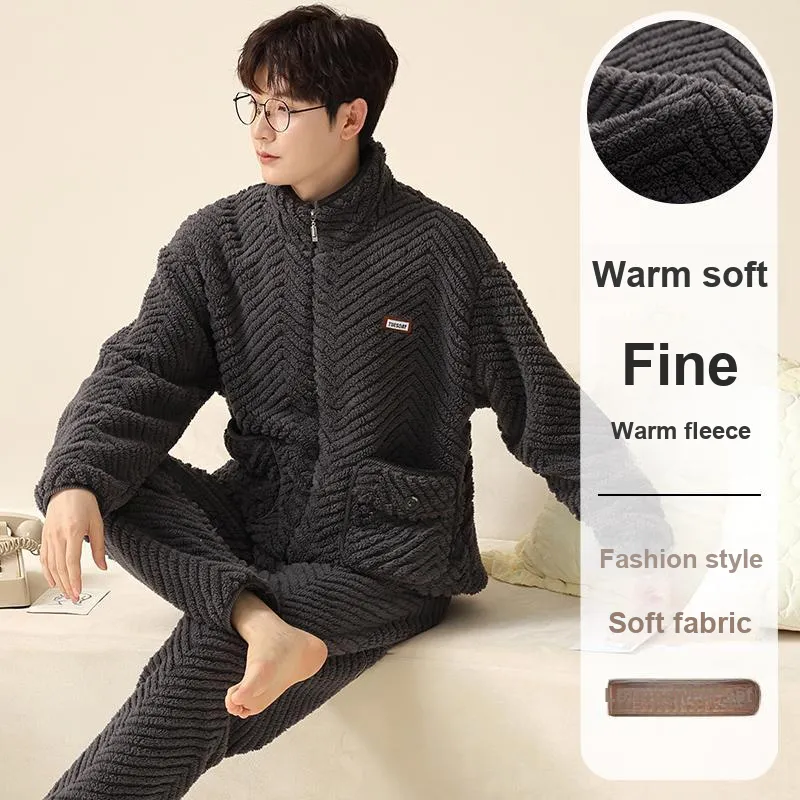 MIIOW Pajama Set Men's Dark Gray-5