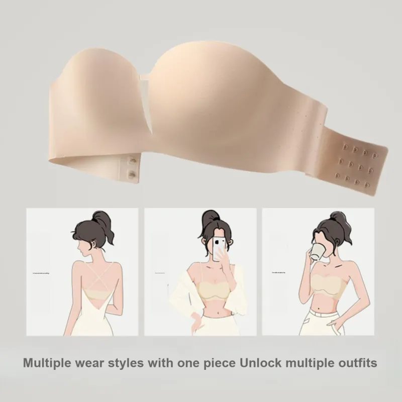 Runwei Women's Strapless Bras-5
