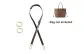 (Brown) Crossbody Style · 1.8cm Width ([Includes Modified Ring])