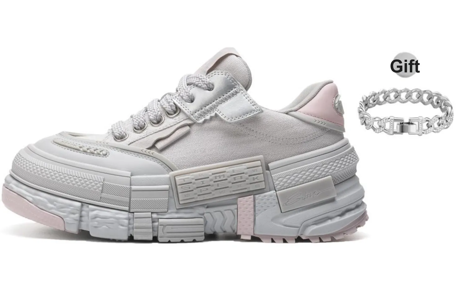TIMESPEAK Low Top Skateboard Shoes Unisex
