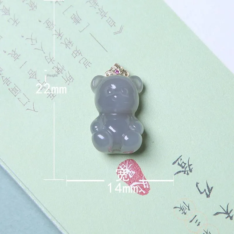 Ingenuity Hetian Jade Pendants Smoky Purple Unisex-4