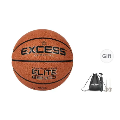 EXCESS Microfiber Leather Basketball Red Black Size 7 Ball Training Competition Unisex