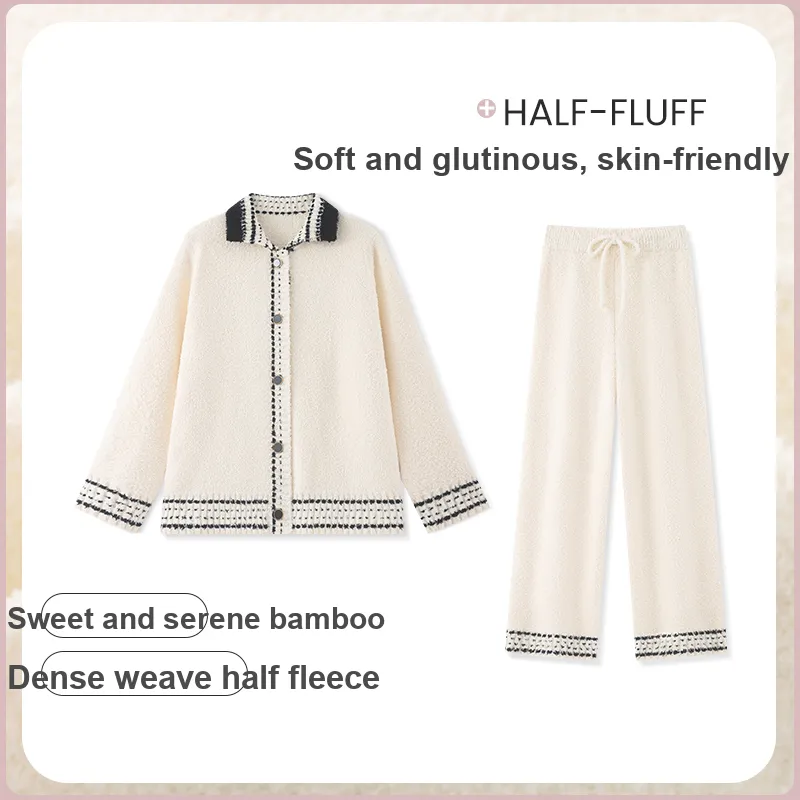 Beast's Secret Pajama Set Women's Ecru-3