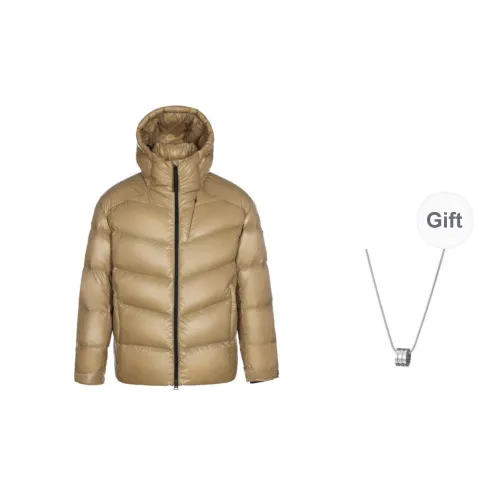 Mizuno Down Jacket Men's Yellow Oriole Comes With Necklace