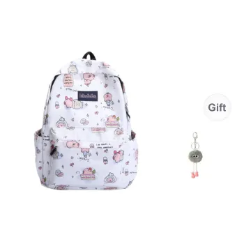 KAMLUI Nylon Backpack Women's White/Black/Pink/Khaki