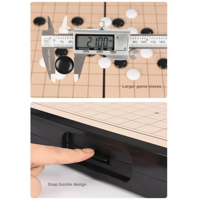 Imono Five In A Row Go Extra Large Set Educational Magnetic Portable Board Games-5