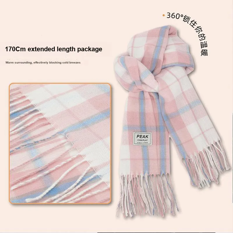 PEAK RIGHT Series Polyester Knit Scarves Unisex-1