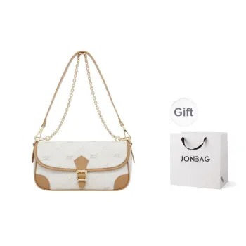 JONBAG PVC Shoulder Bag Handbag Crossbody Bag Shoulder Bag Women's Vintage Almond