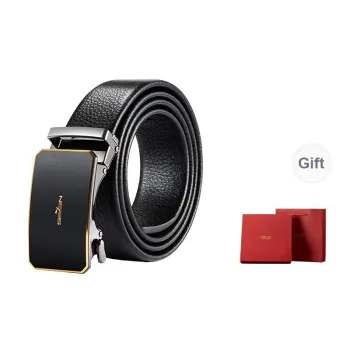 SEVEN Cow Leather Belts Men's Width 3.5CM