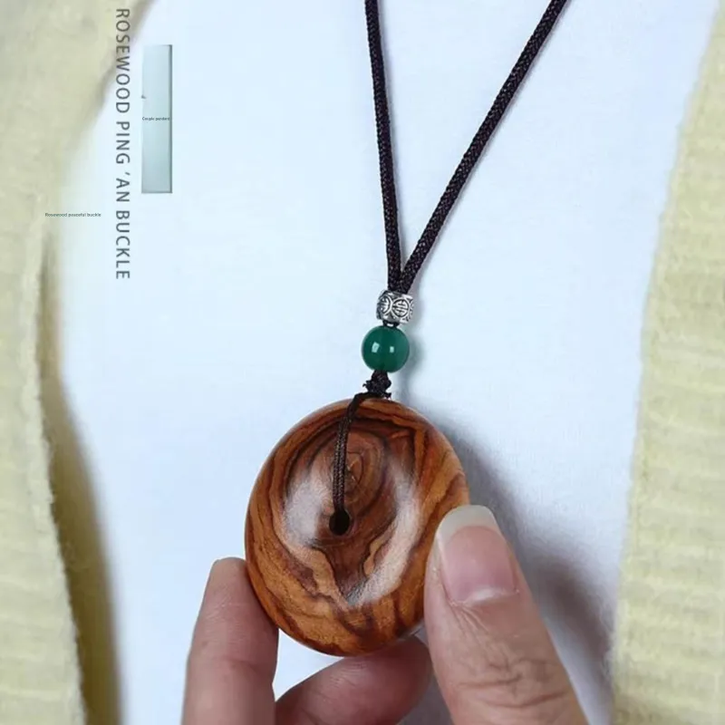 Tan Xin Padauk Wooden Necklaces Unisex-1