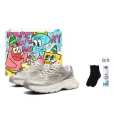 Brown/Gray (Floral Shopping Bag+Socks)