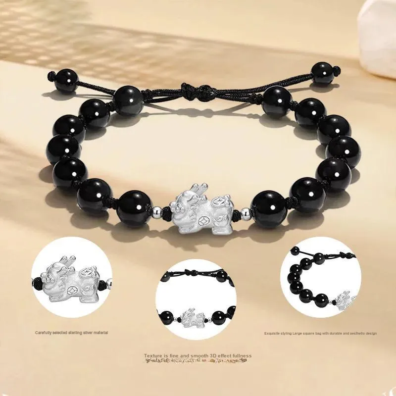 GUDUD Glass Cat Eye Bracelets Unisex-4