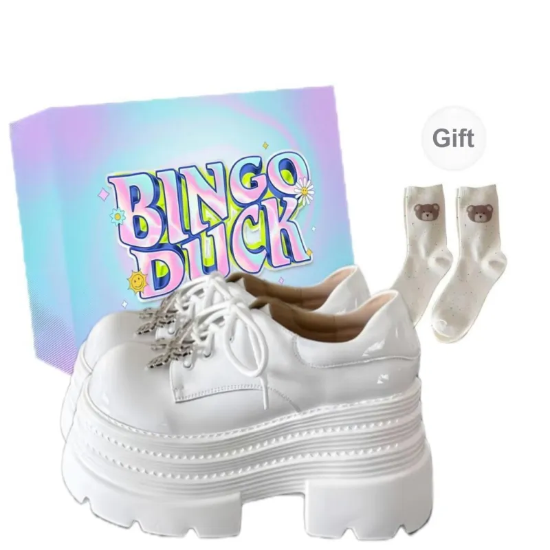 BINGO DUCK Women's Casual Shoes High Heel Women's-3